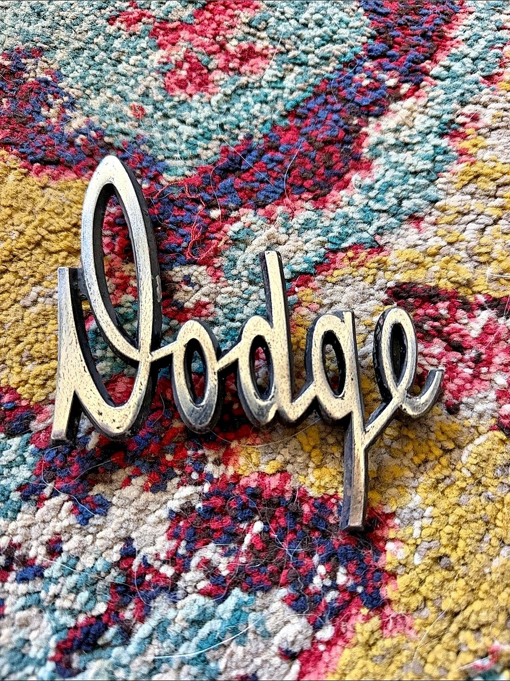 Vintage late 60s Dodge Dart Quarter Panel Emblem